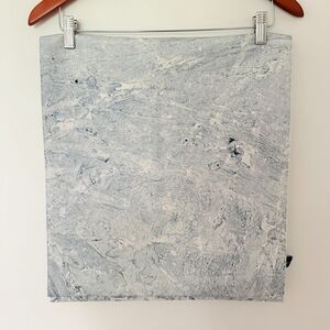 Cynthia Rowley Table Runner Cotton Blue Granite Print Home Decor Accent 70"x16"